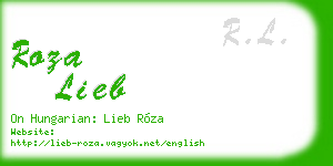 roza lieb business card